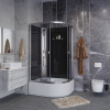 Душевая кабина Niagara Eco E110/80/40L/TN/BK 110х80 асимметричная без крыши ориентация левая